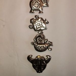 Sterling Silver Button Covers